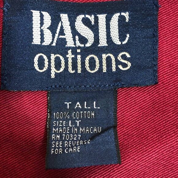 Basic Options Shirt Men's Size L Colorful Button Down Short Sleeve - Picture 3 of 7